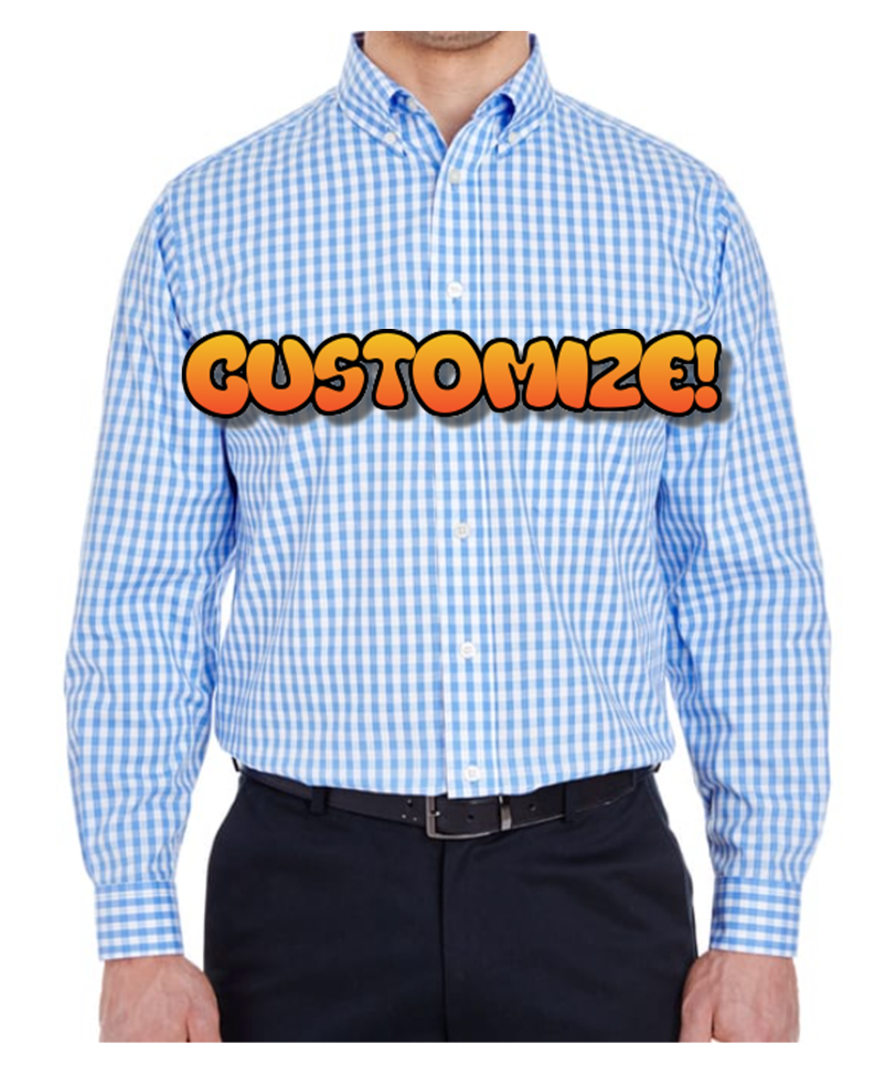 Custom Print Button Up M / Black