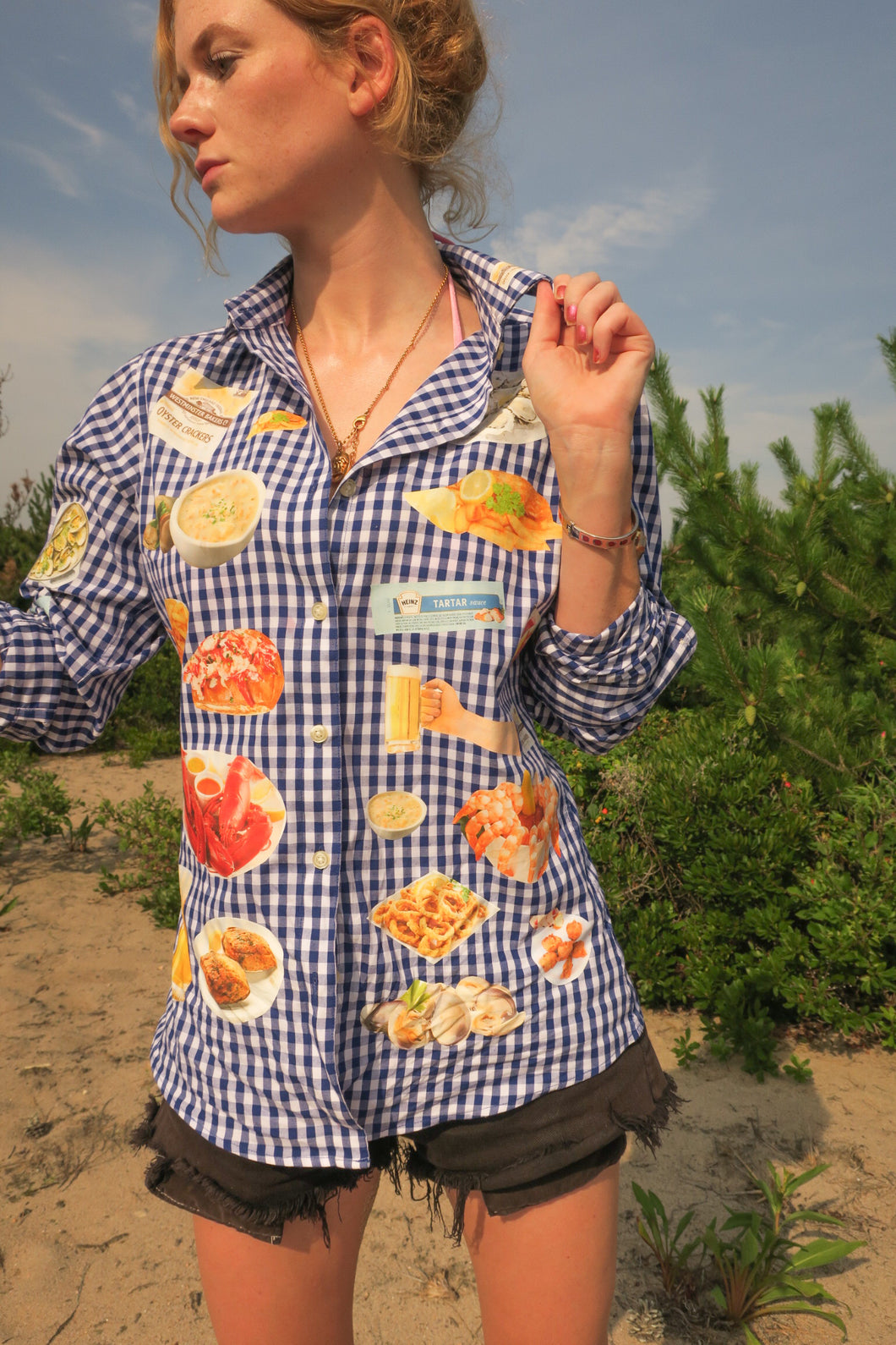 Seafood button up